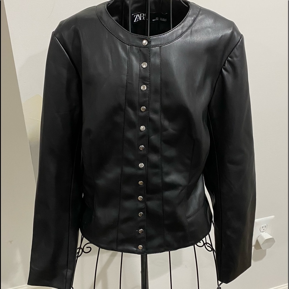 ZARA faux leather jacket
